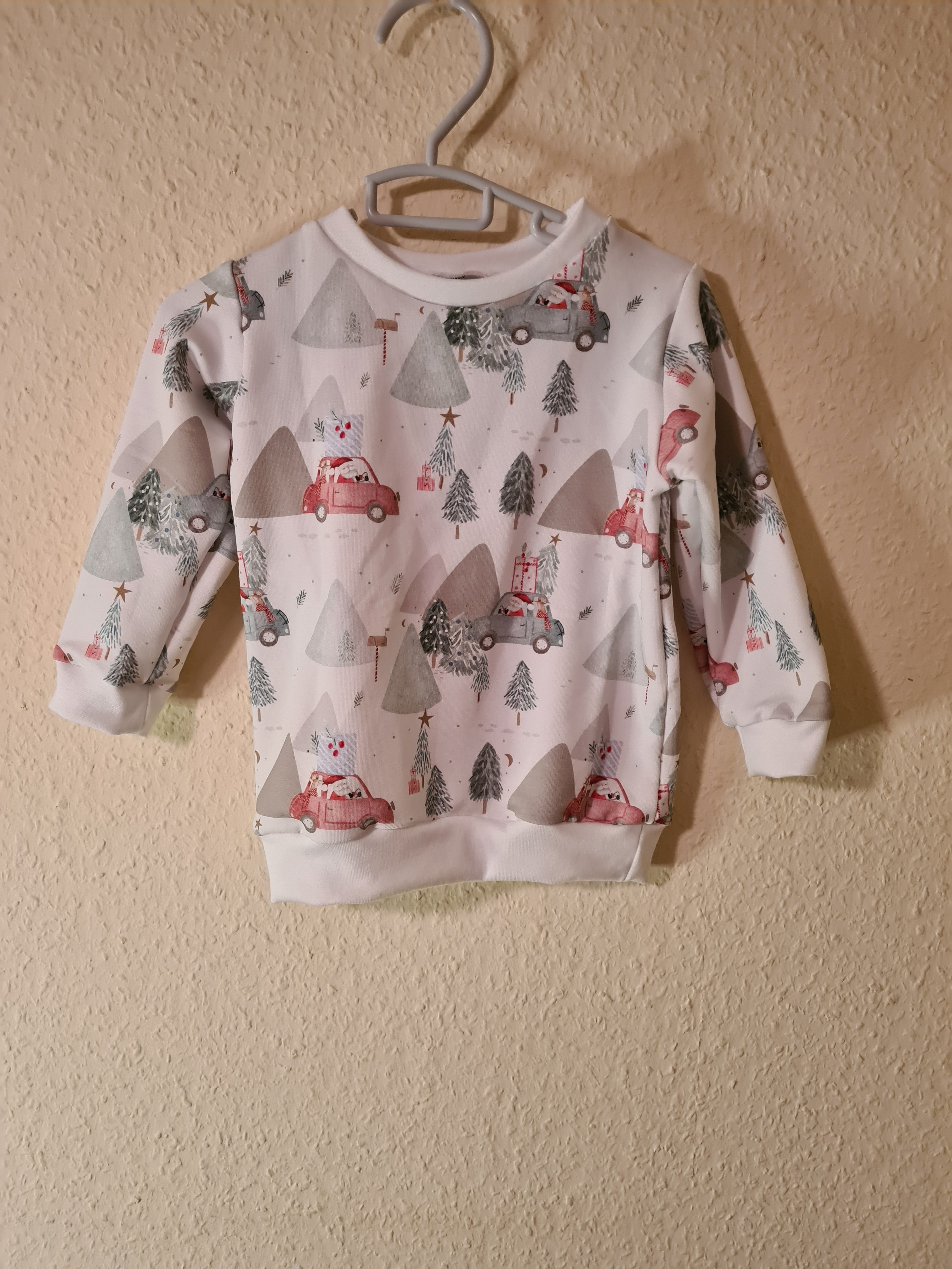 Oversize Pullover "Weihnachtsauto"