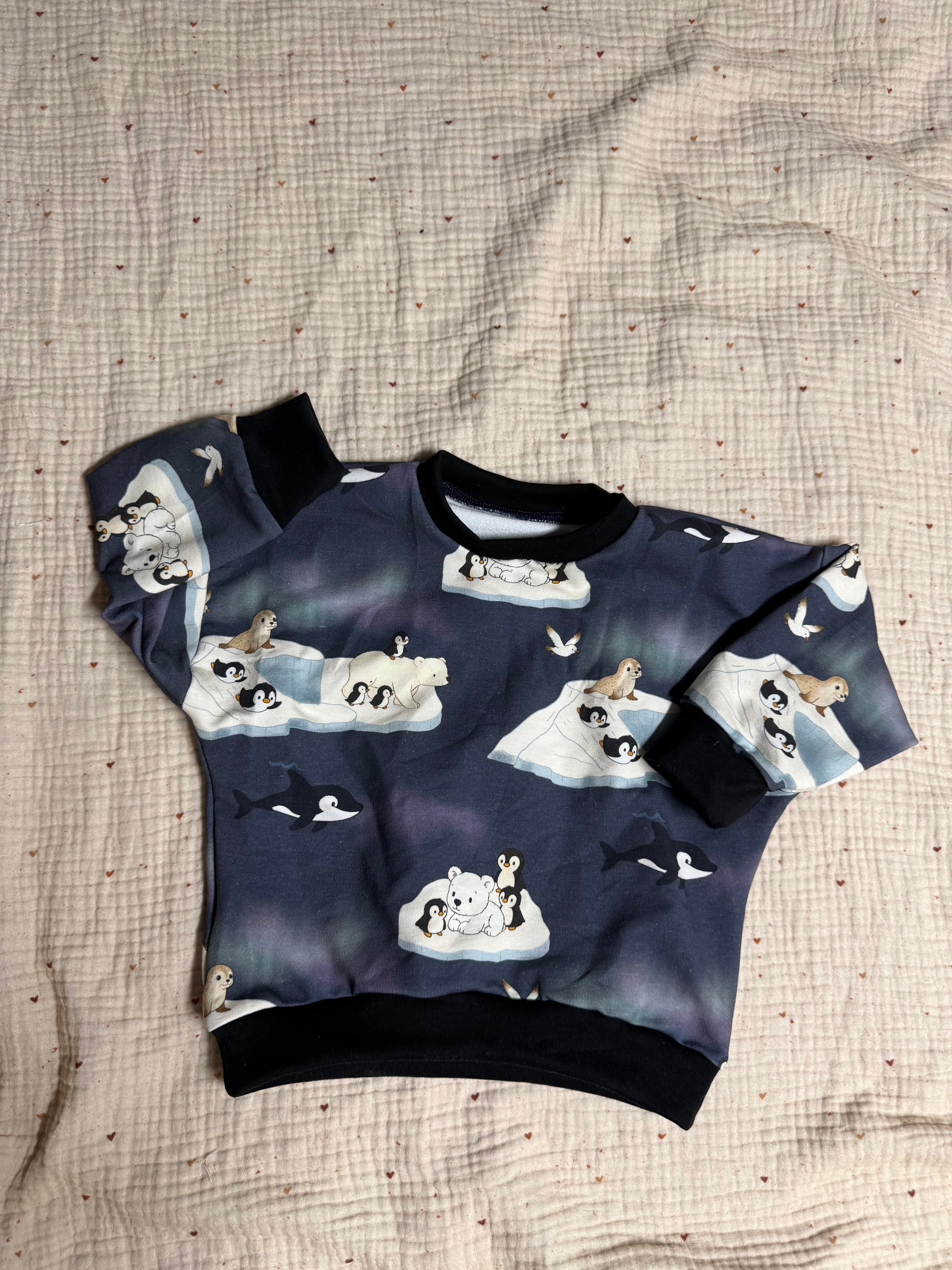 Pull oversize animaux polaires