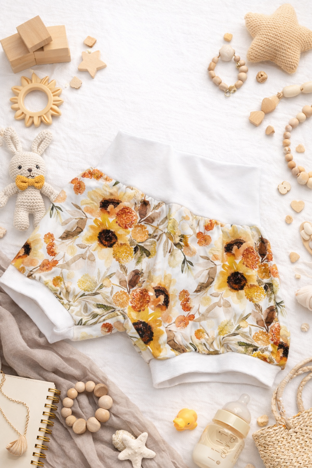 Kurze Pumphose Sonnenblumen