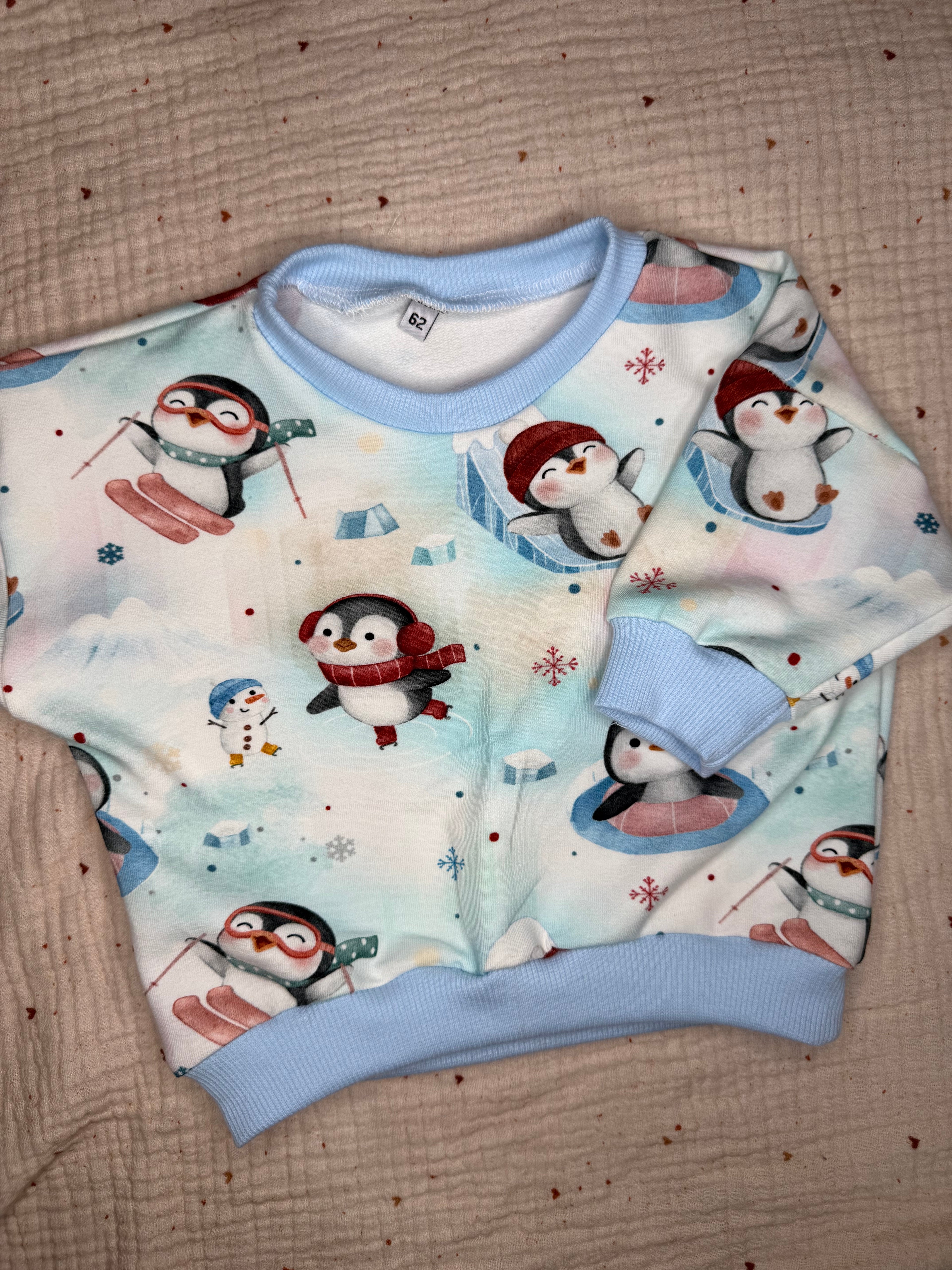 Pull oversize Manchon pingouin