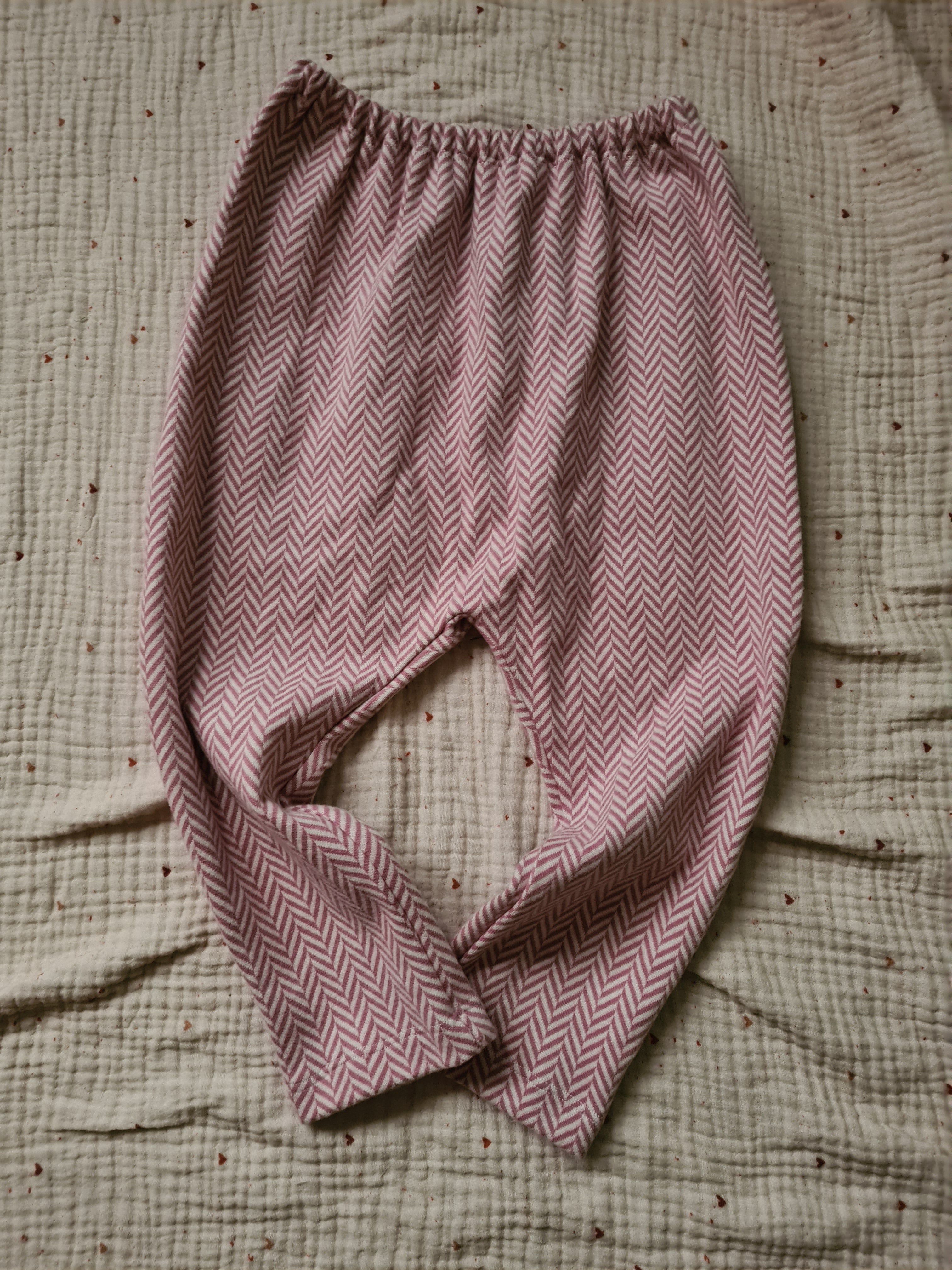 Leggings Rosa Fischgrät