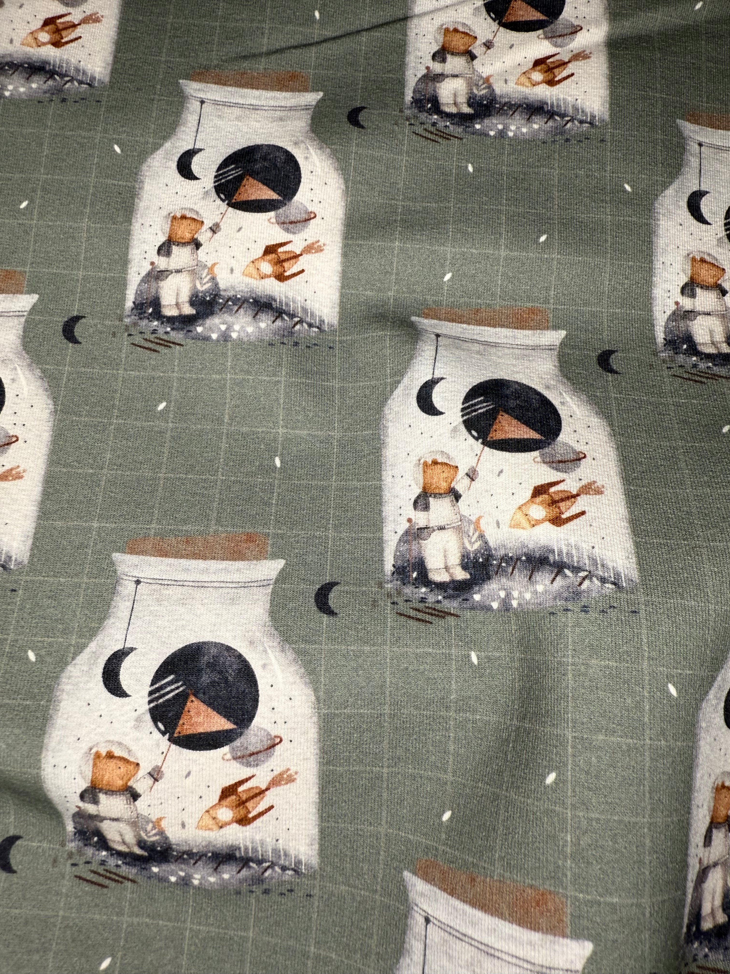 Stoff Astronaut im Glas