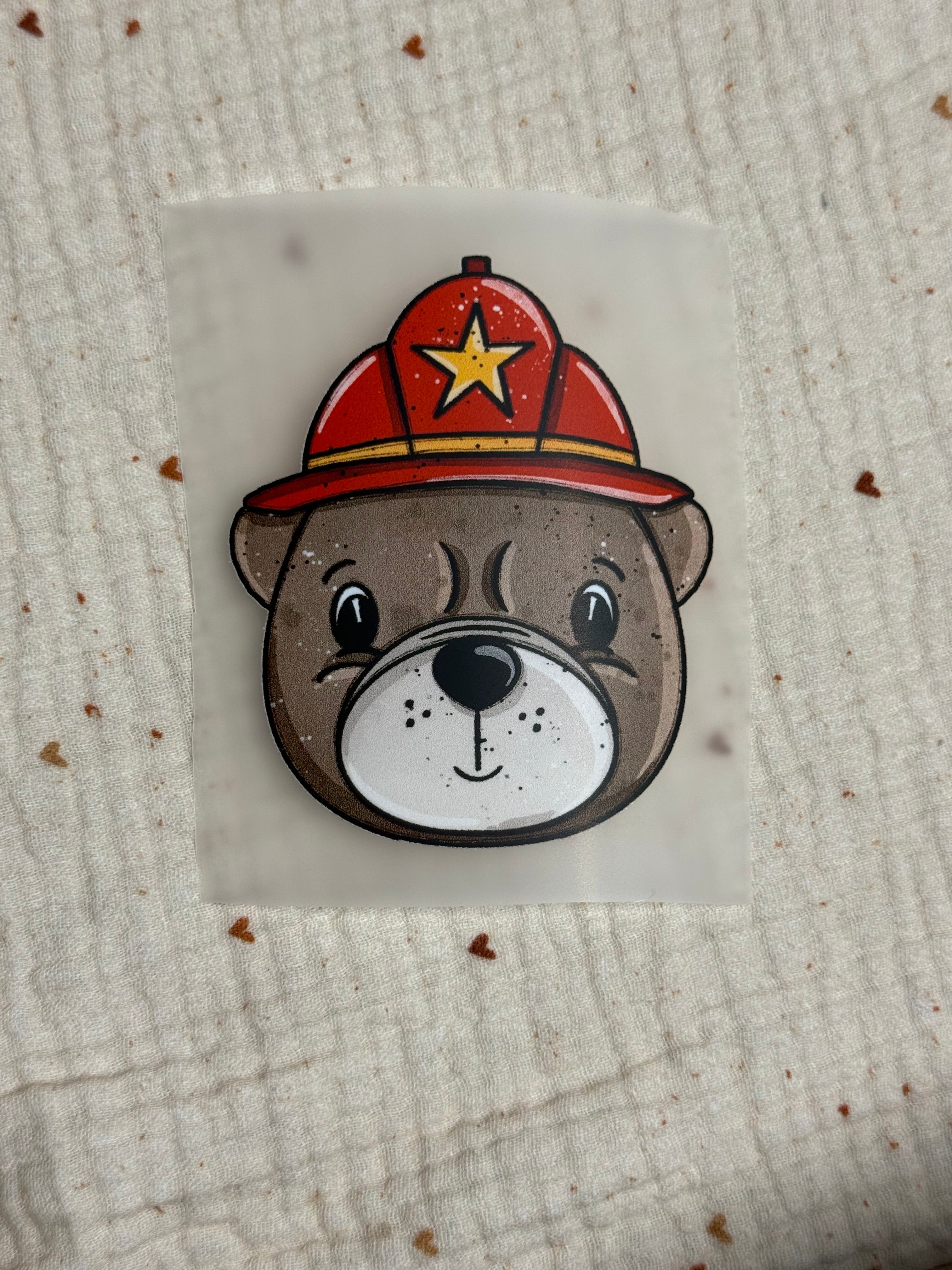 Bügelbild "Bär Feuerwehr