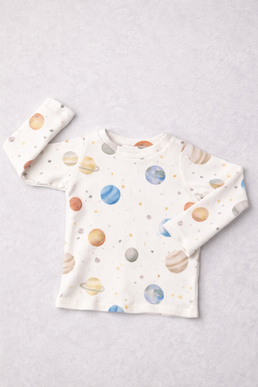 T-shirt côtelé Planètes