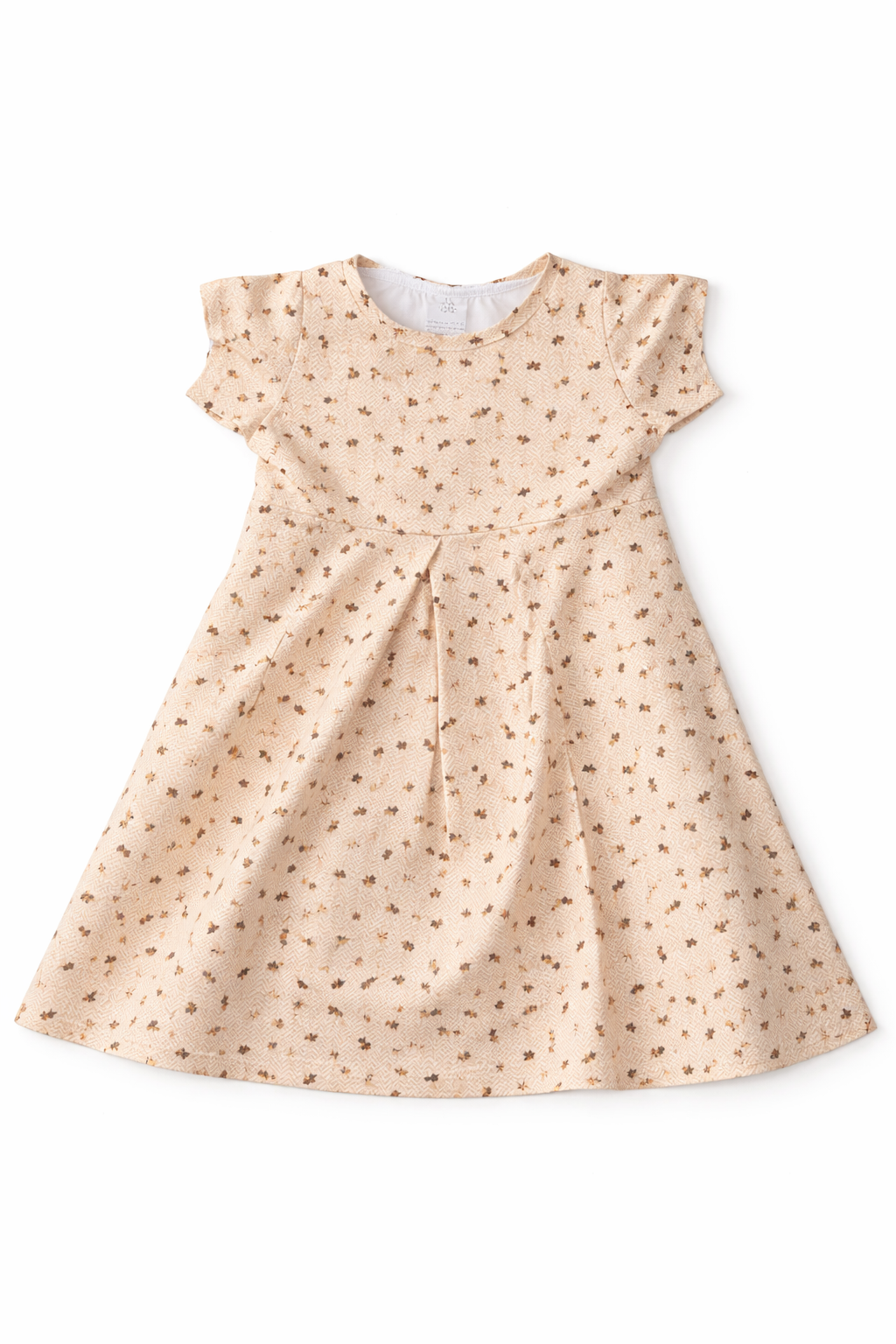 Kleid peach Blumen