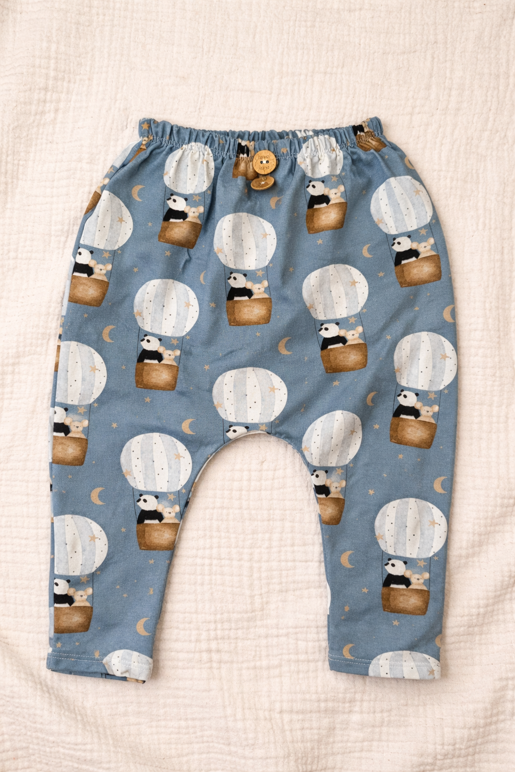 Legging panda et souris en montgolfière