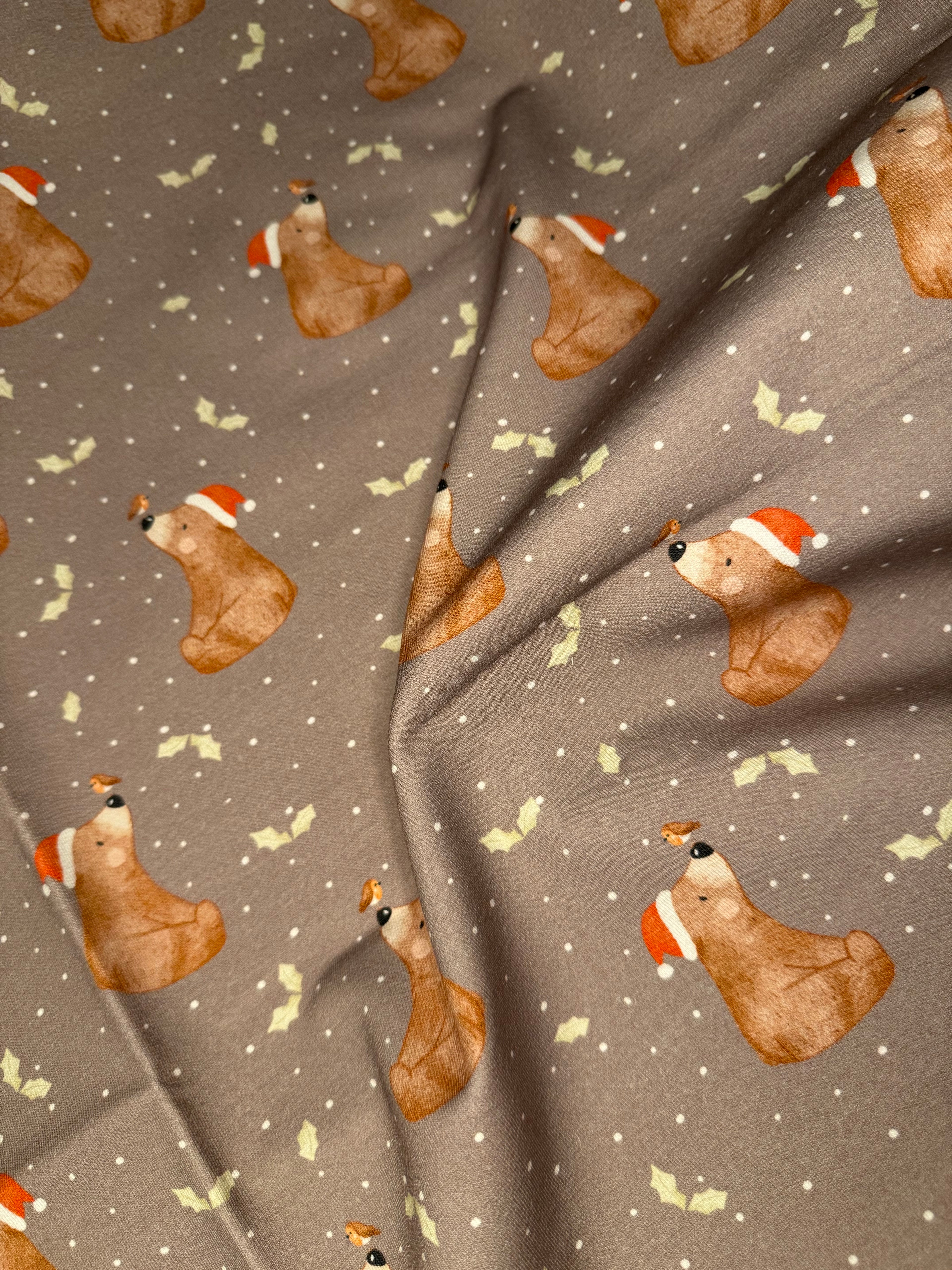 Stoff Weihnachtsbär