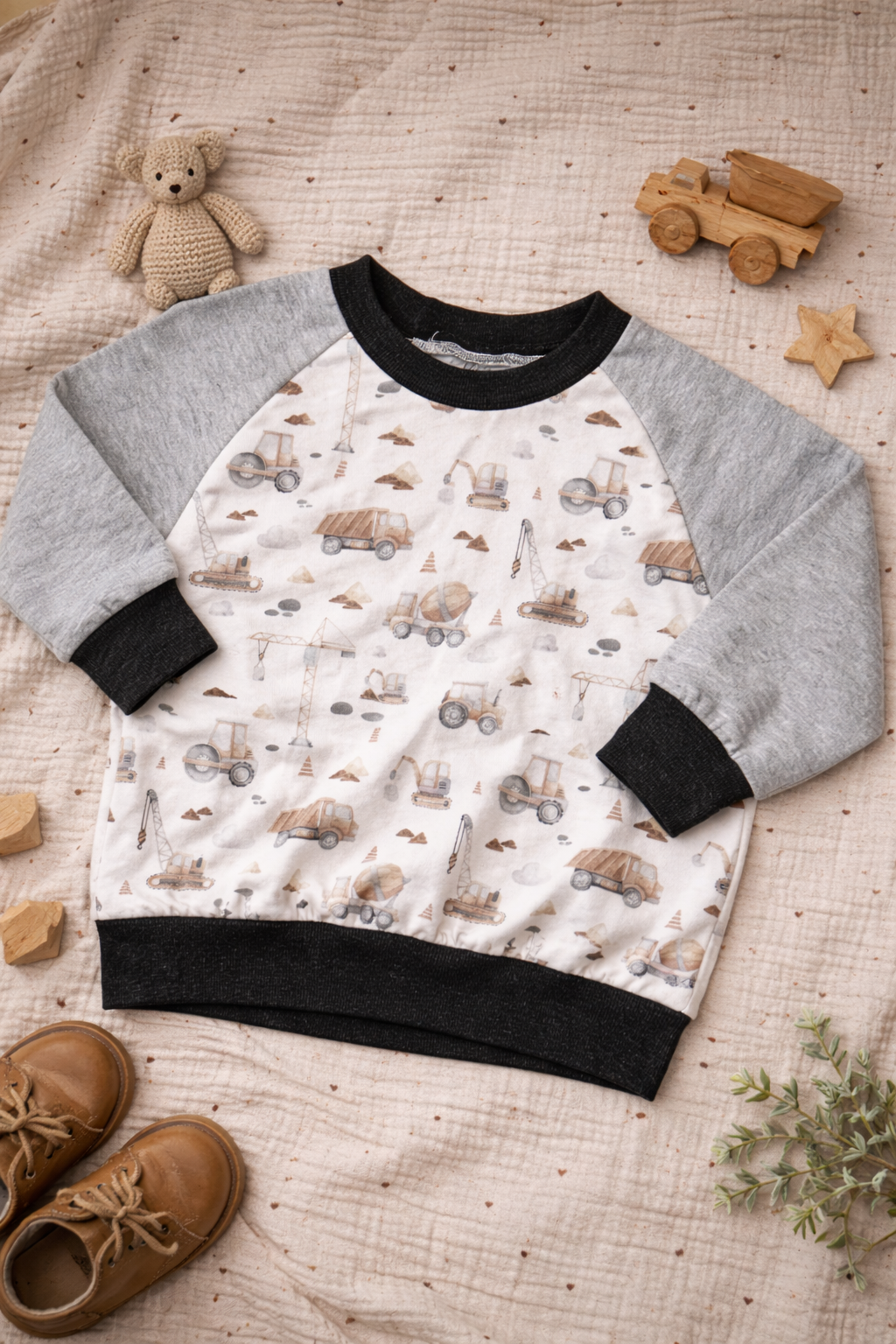 Oversize Pullover Baustelle