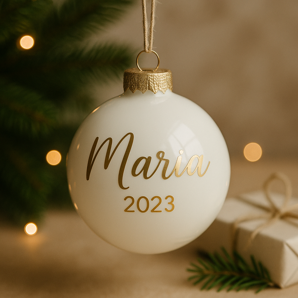 Personalisierte Weihnachtskugeln