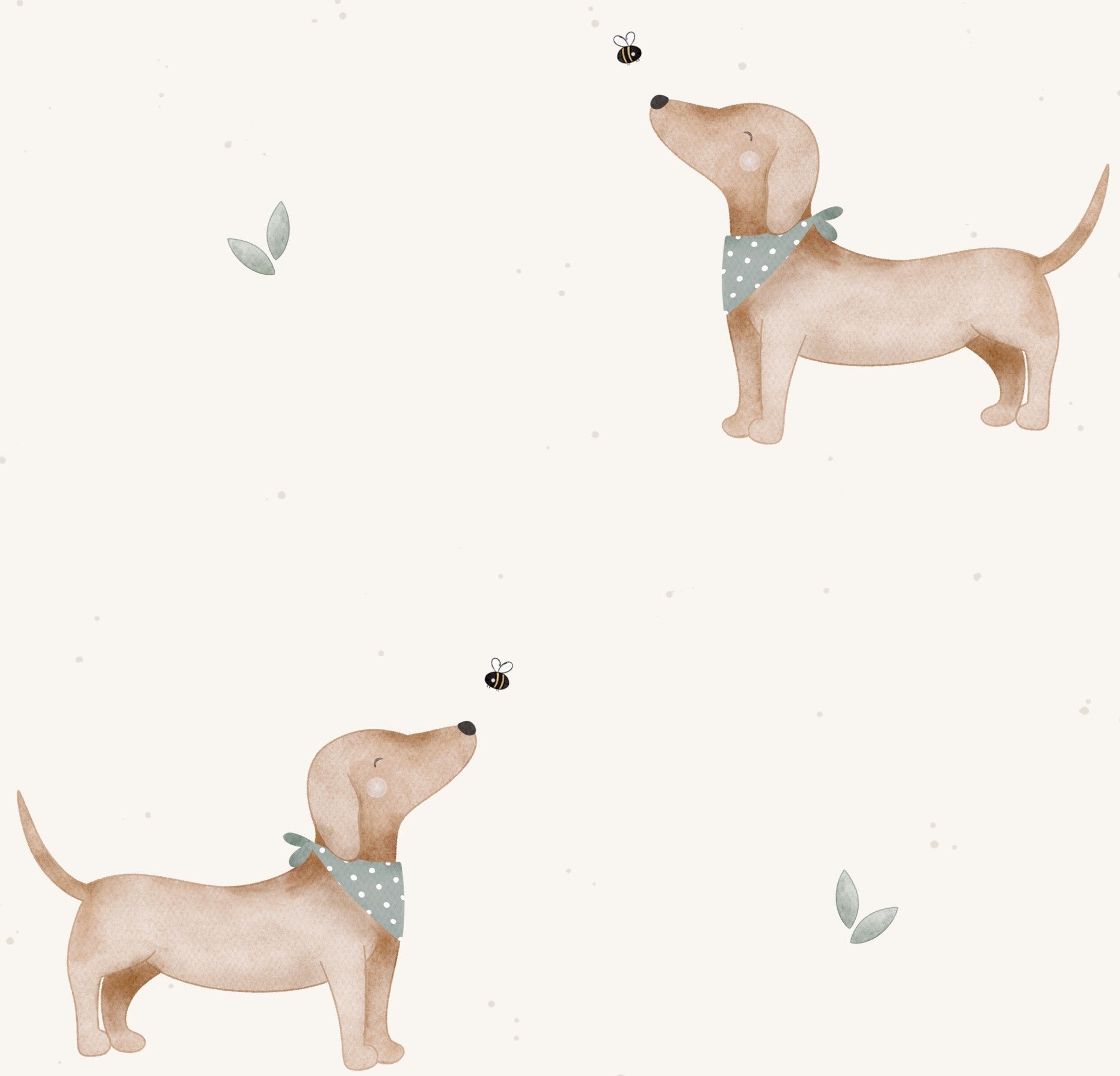 Chien et abeille