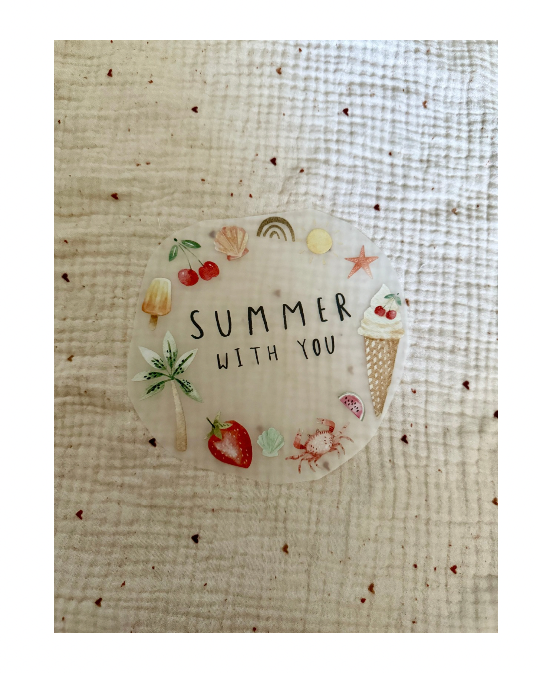 Bügelbild "Summer with you"