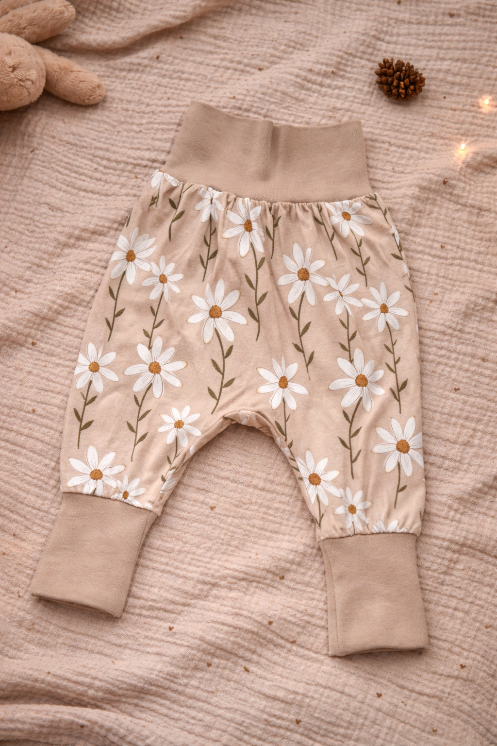 Sarouel beige fleuri
