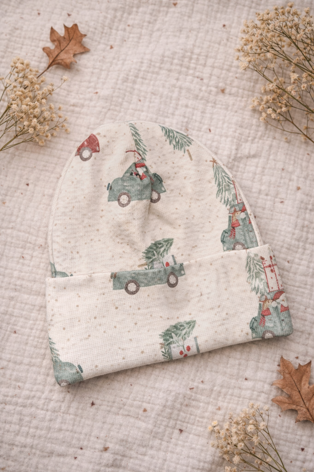 Beanie Weihnachtsauto