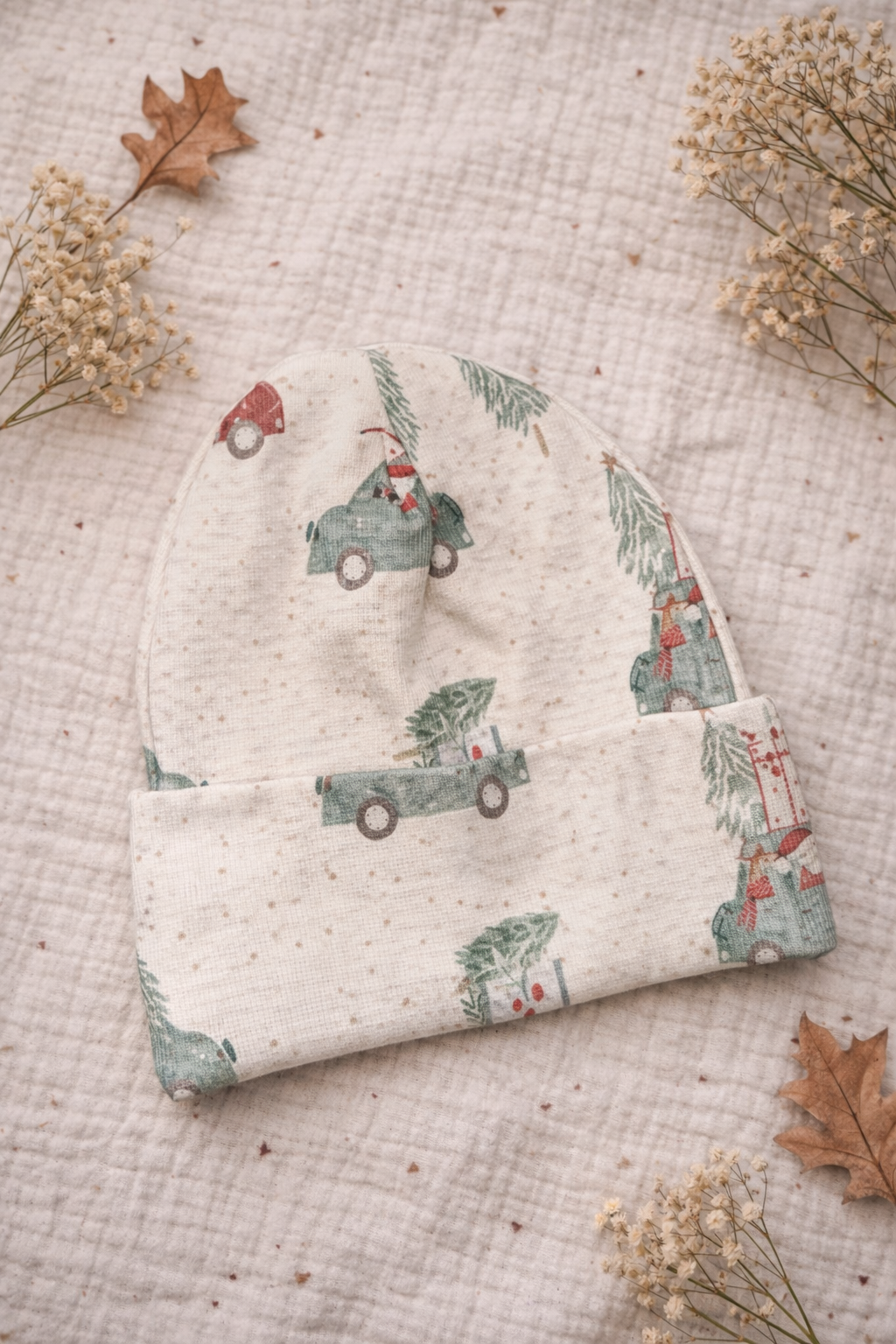 Beanie Weihnachtsauto