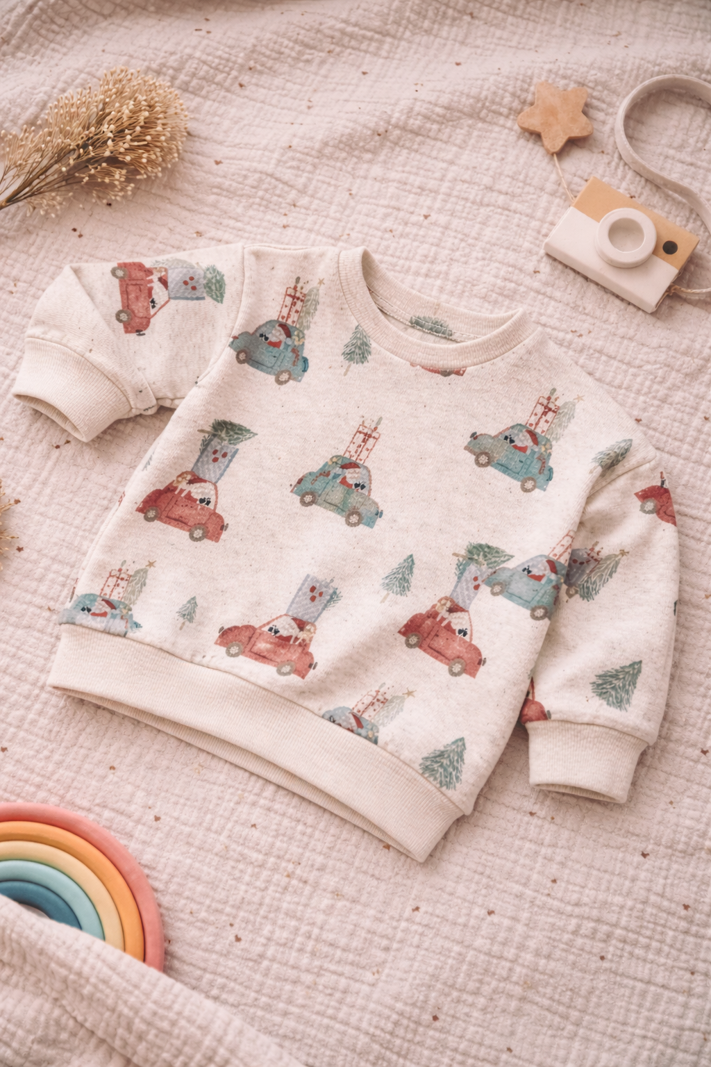 Oversize Pullover Weihnachtsauto