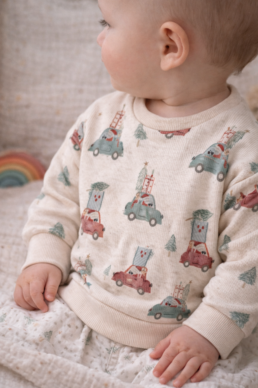 Oversize Pullover Weihnachtsauto