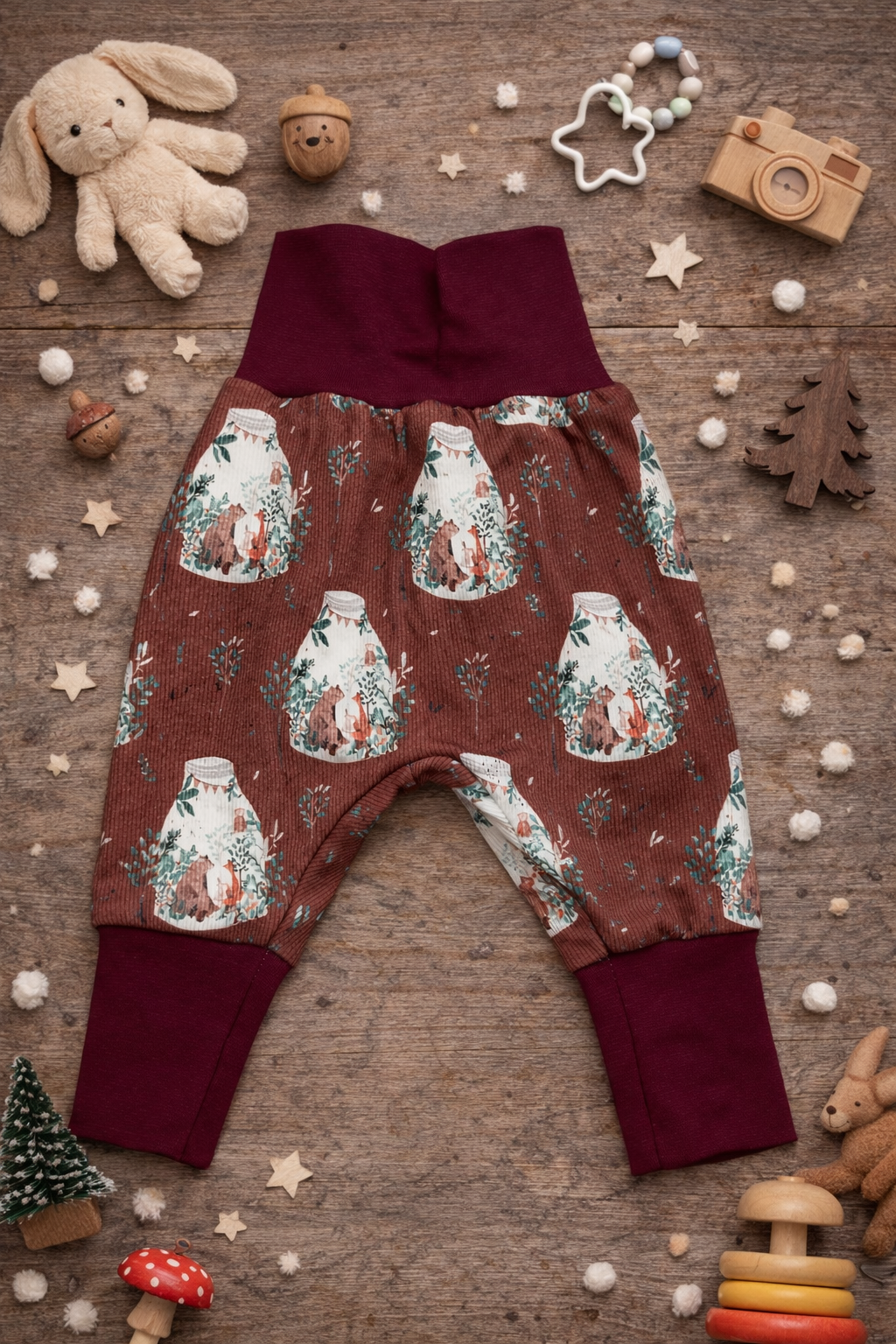 Pumphose Bär und Fuchs