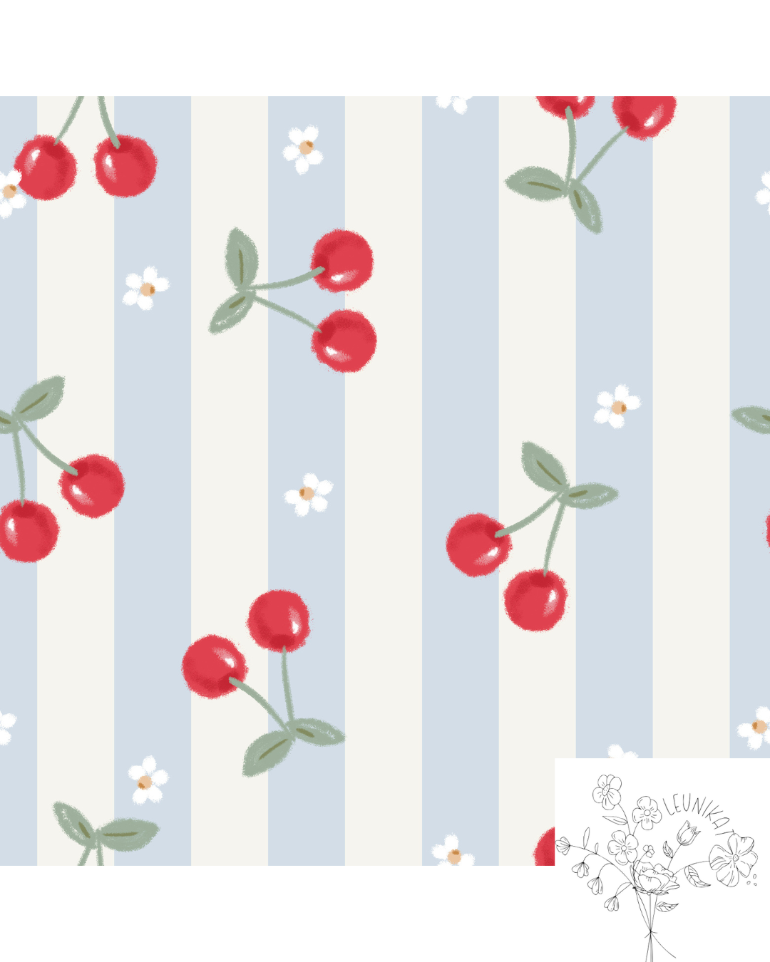 Kirschen in streifen