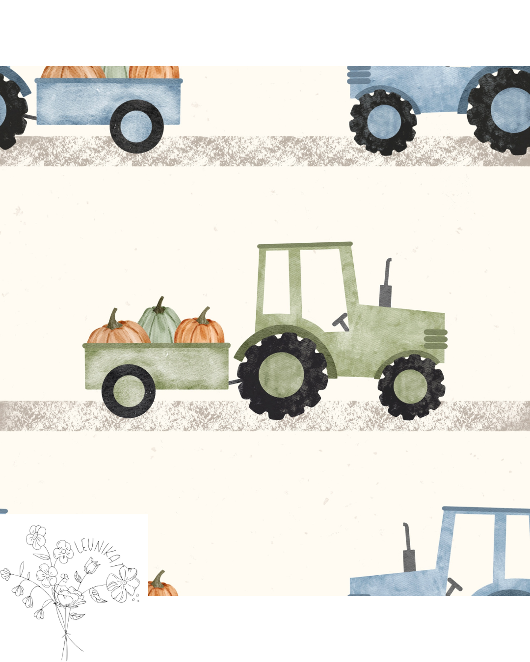 Traktor grün und blau