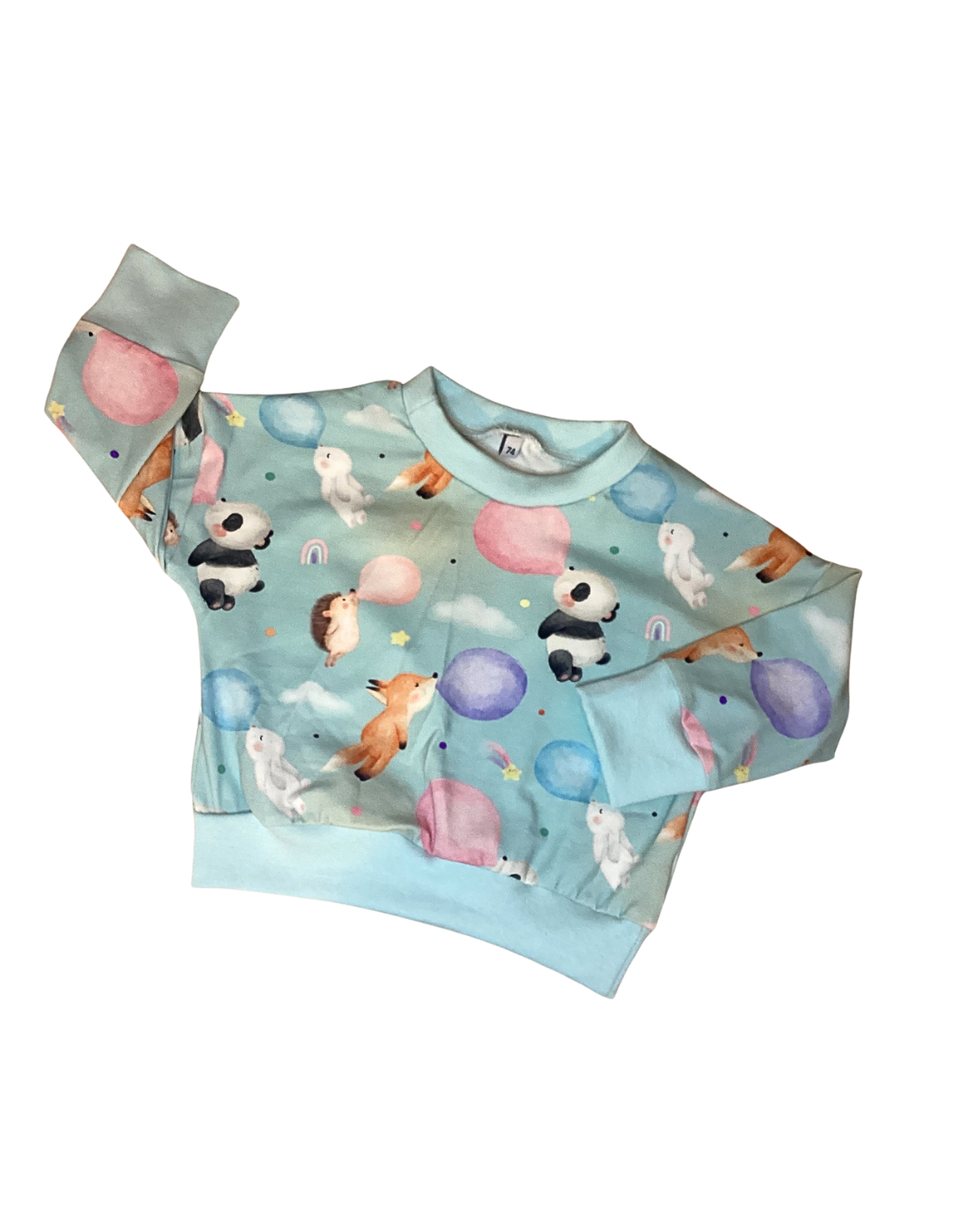 Oversize Pullover Seifenblasen