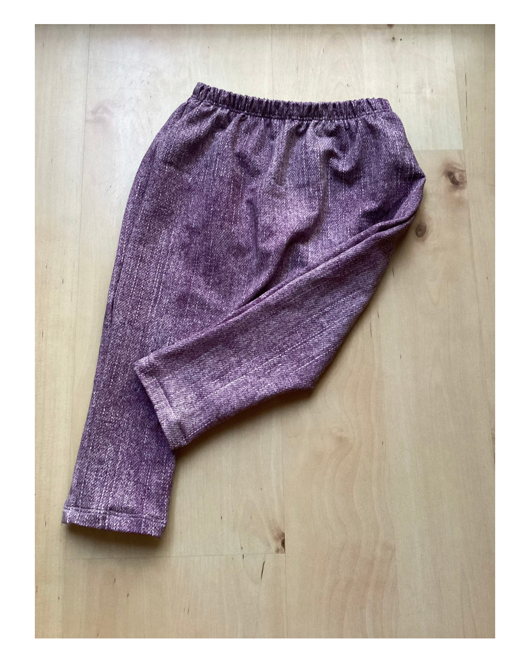 Leggings violettes aspect jean