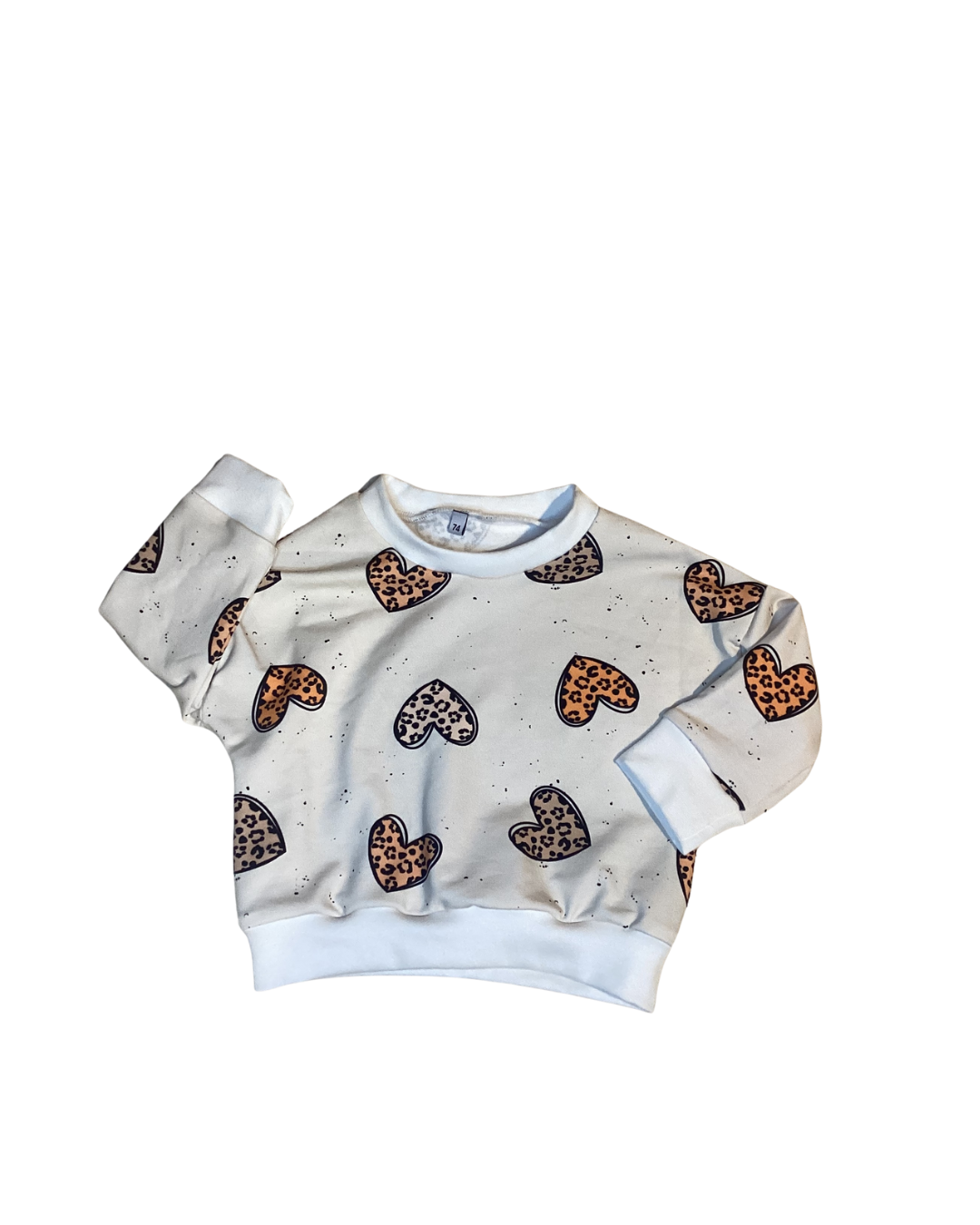 Oversize Pullover "Leo Herzen farbig"