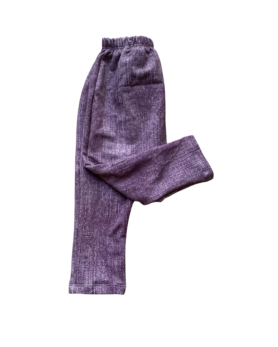 Leggings violettes aspect jean