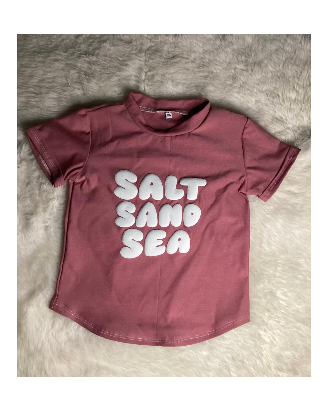 T-shirt ou manche longue "Salt Sand Sea" avec revers