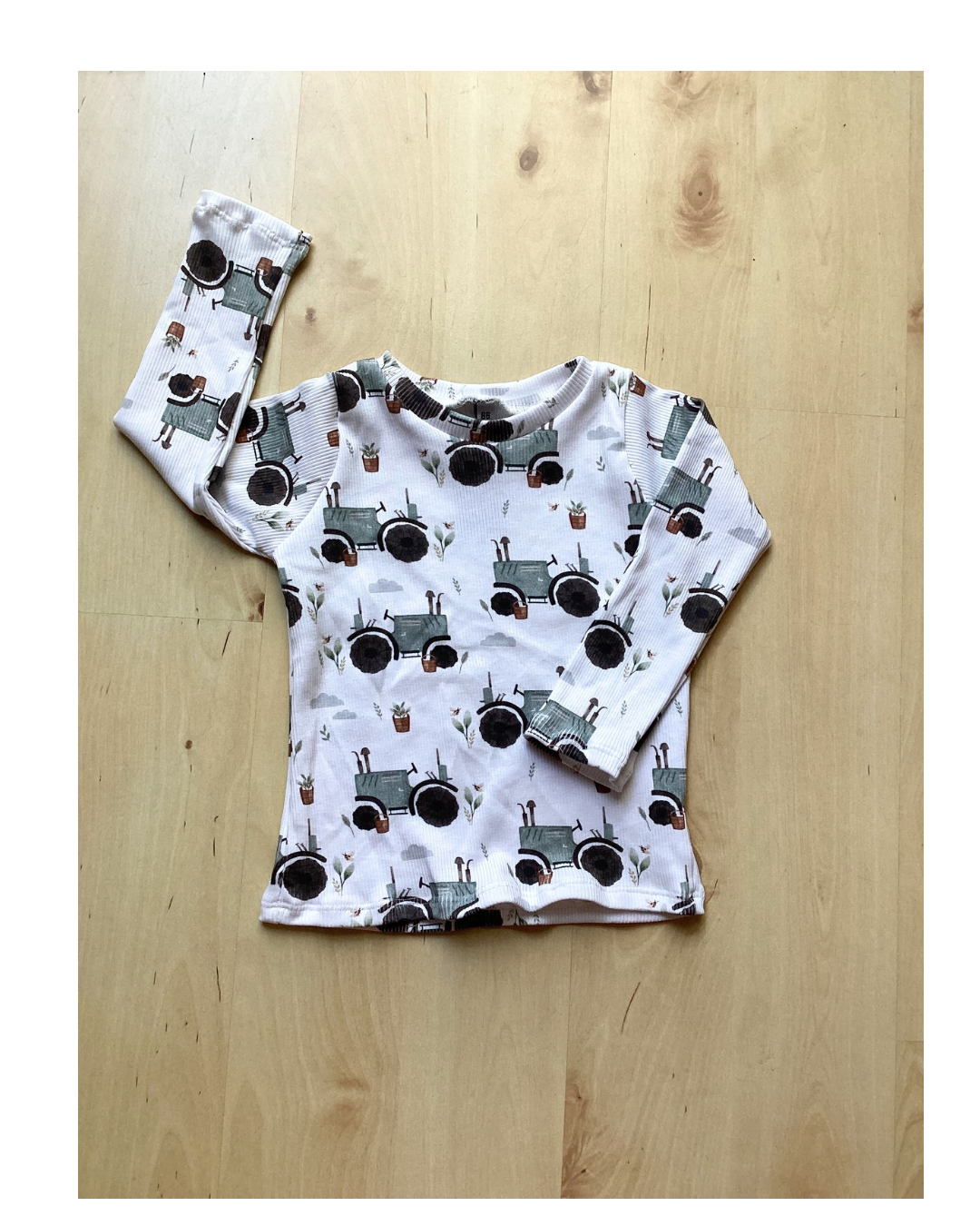 T-shirt côtelé Tracteur rétro
