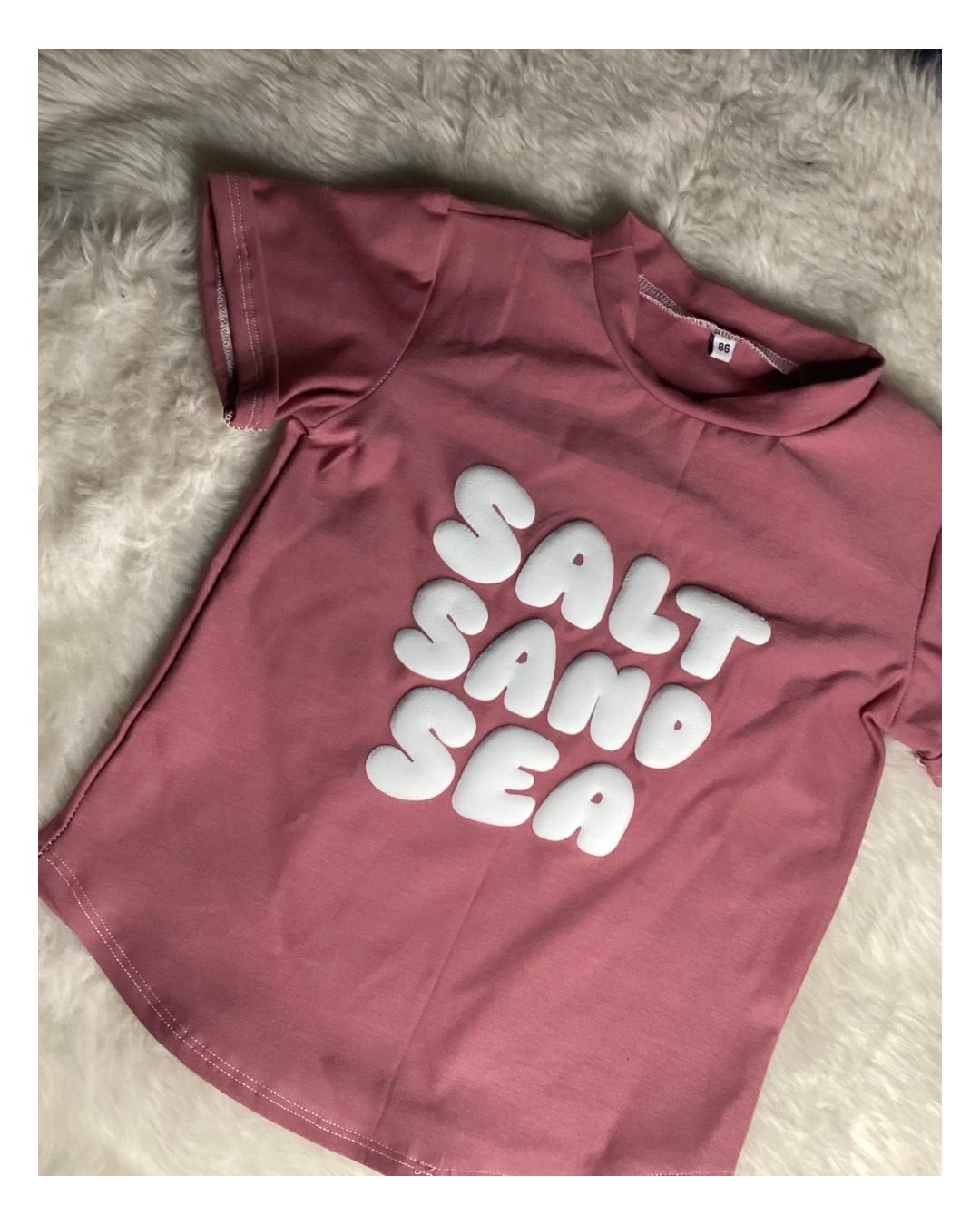 T-shirt ou manche longue "Salt Sand Sea" avec revers