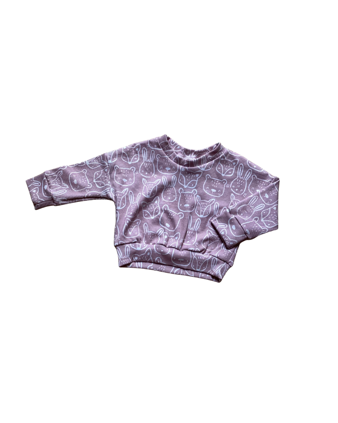 Sweat oversize "Animaux de la forêt"
