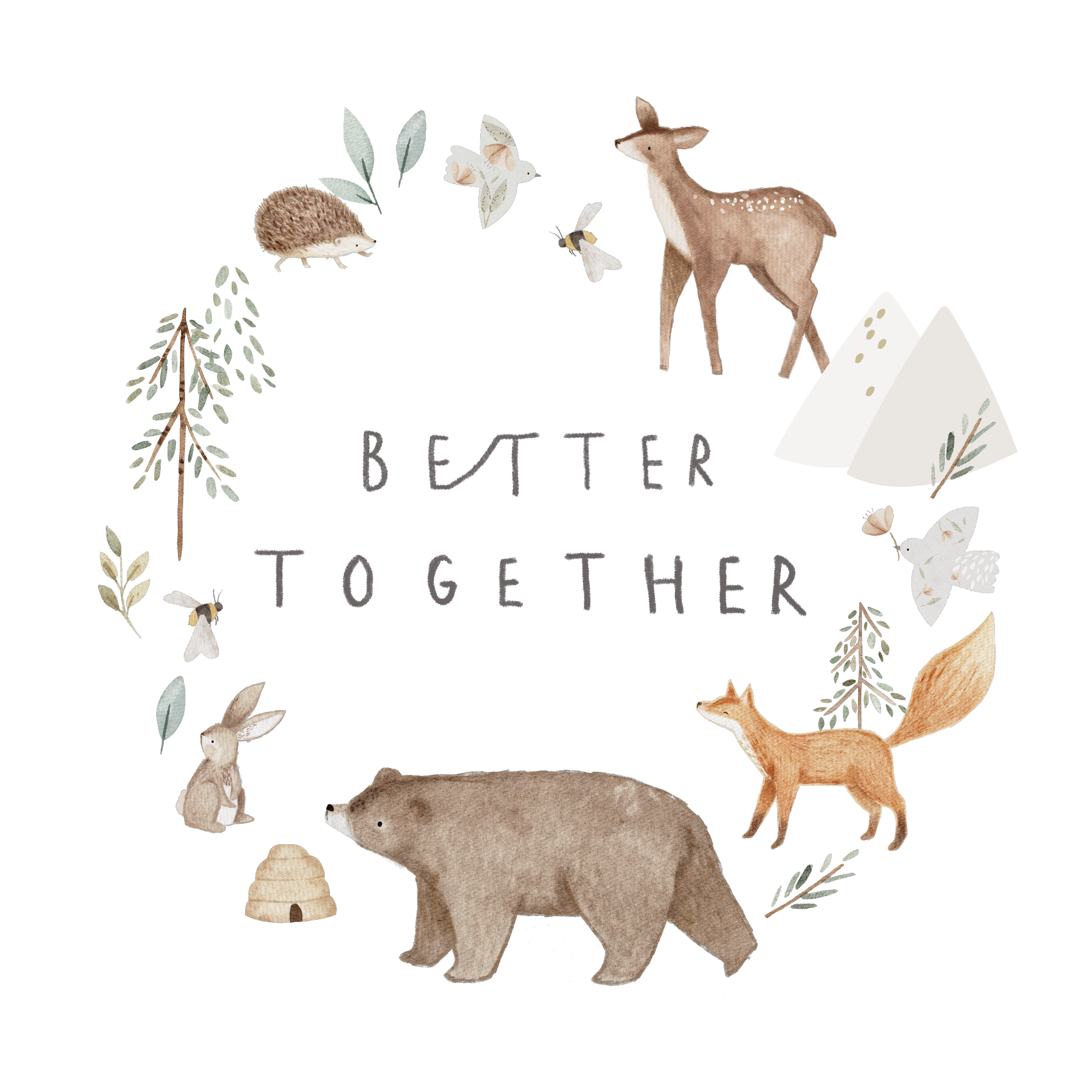 Bügelbild "Better togehter"