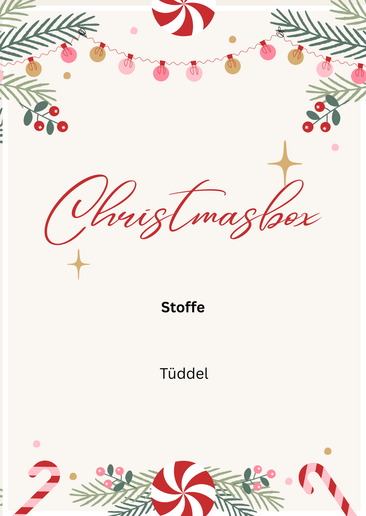 Christmas Box mittel "Stoffe"