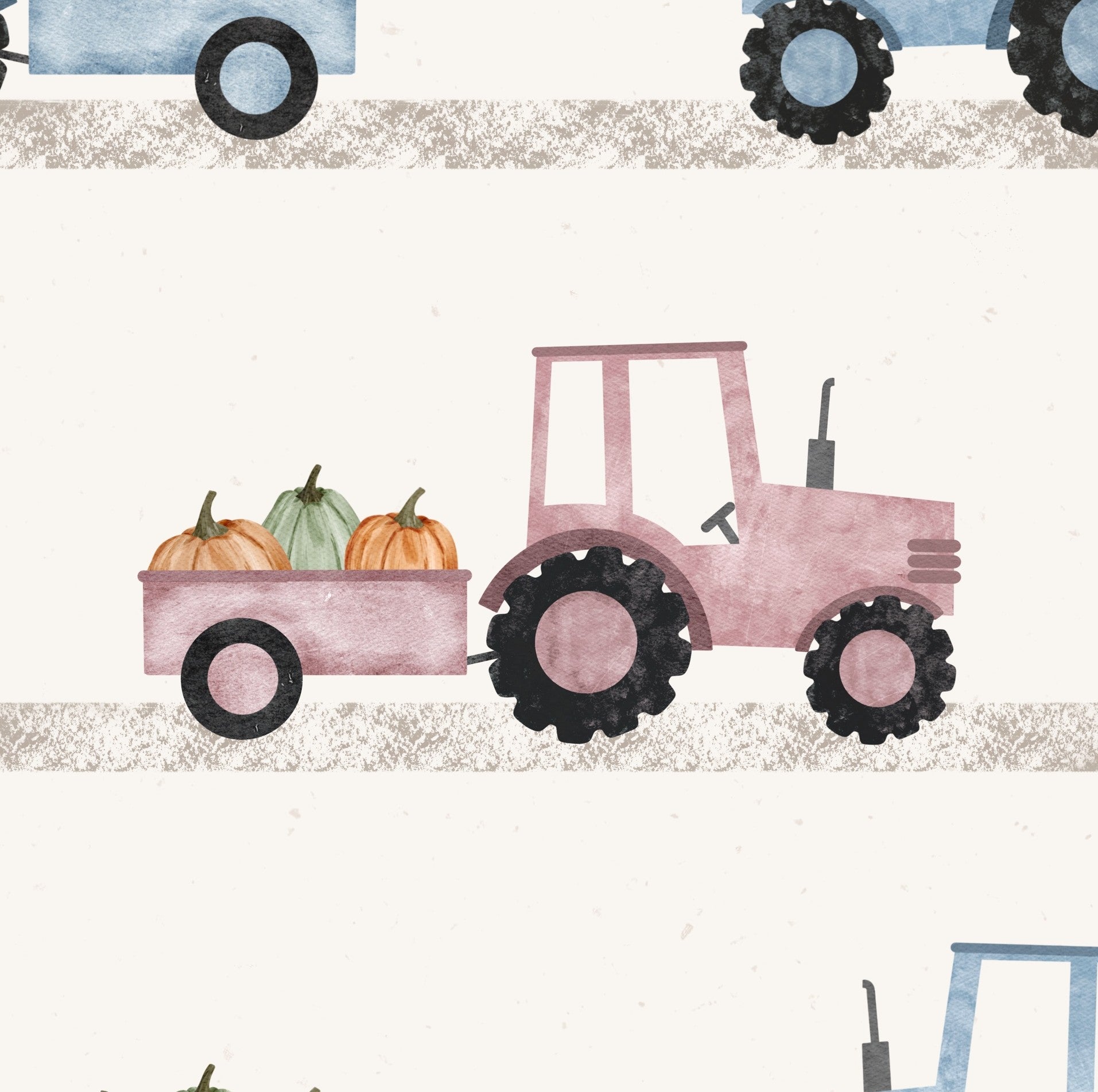 tracteur rose