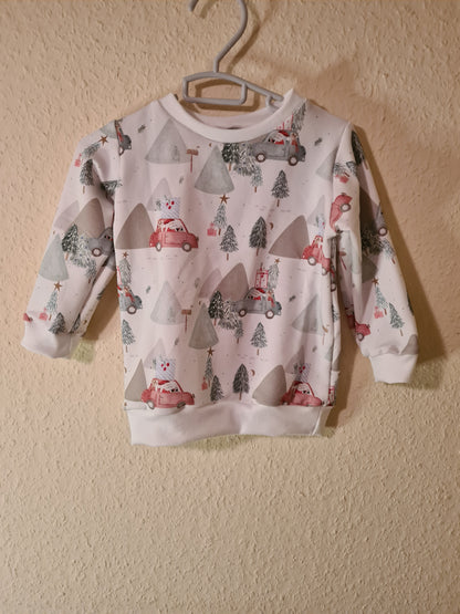 Oversize Pullover &quot;Weihnachtsauto&quot;