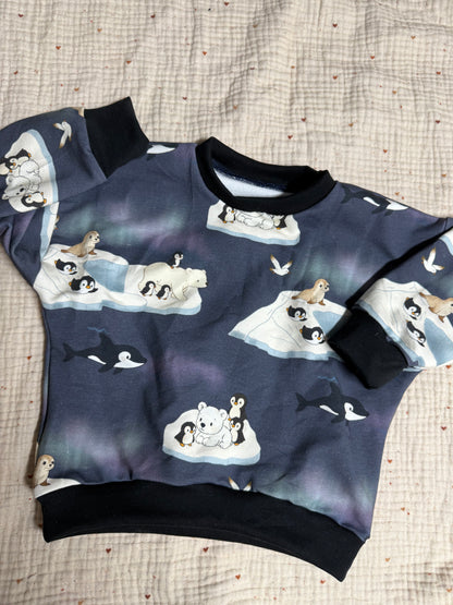 Oversize Pullover Polar Tiere