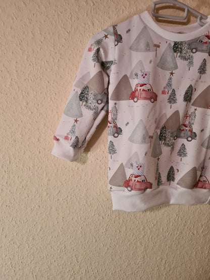Oversize Pullover &quot;Weihnachtsauto&quot;