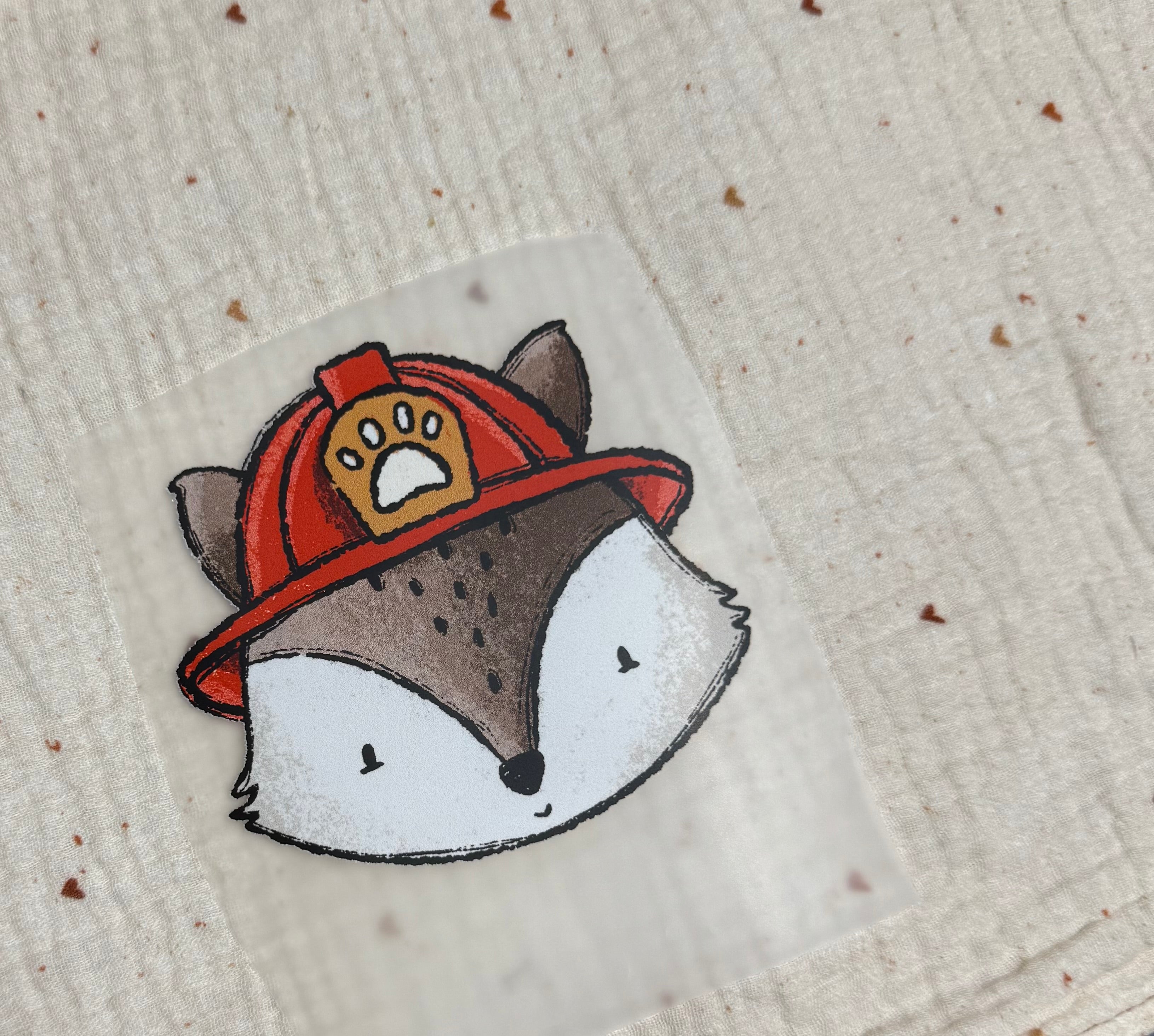 Bügelbild &quot;Fuchs Feuerwehr&quot;