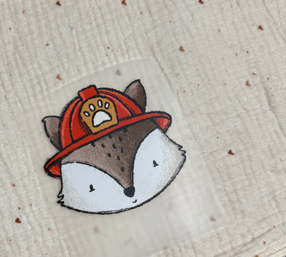 Bügelbild &quot;Fuchs Feuerwehr&quot;