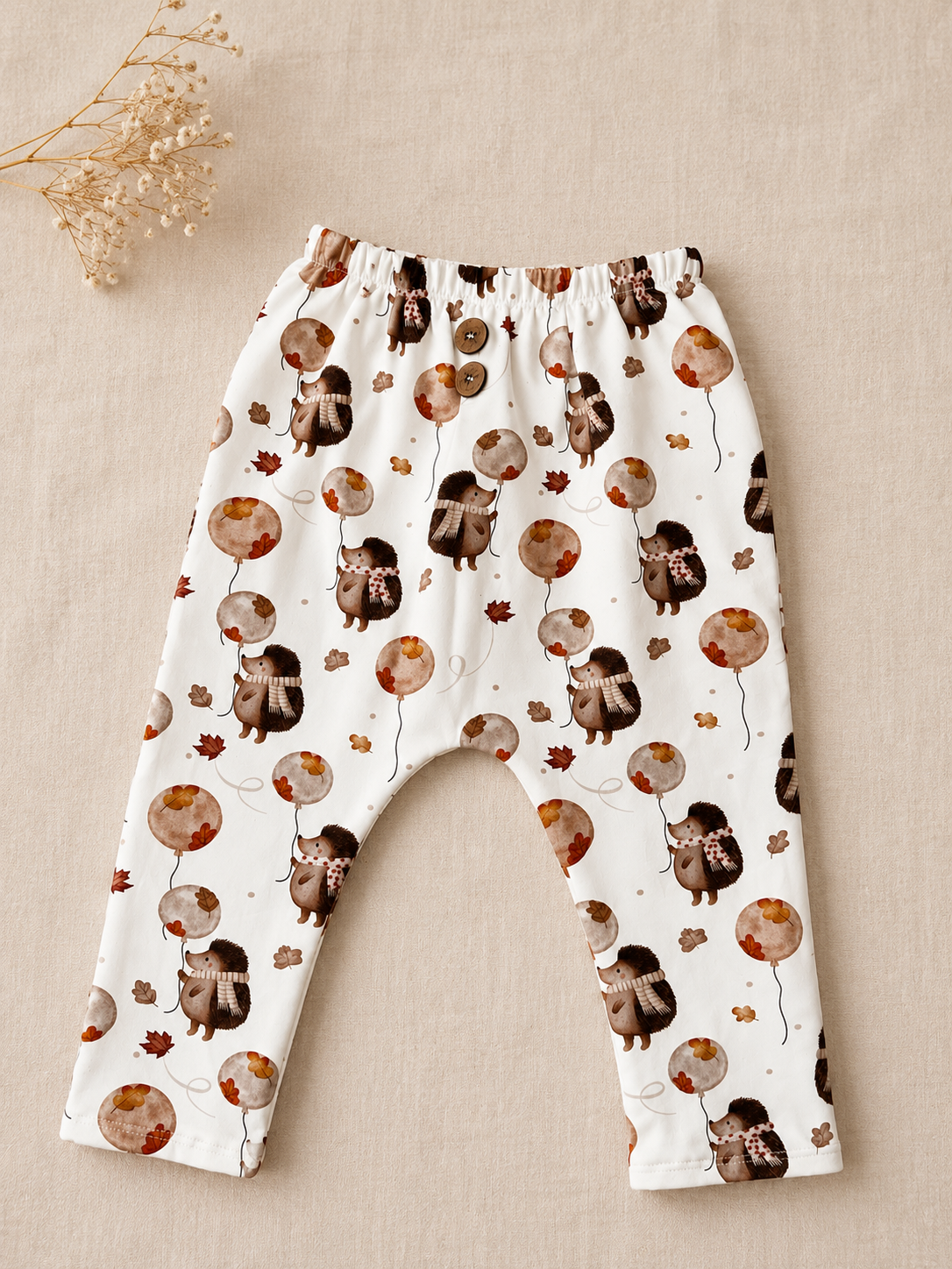 Legging hérisson avec ballon blanc