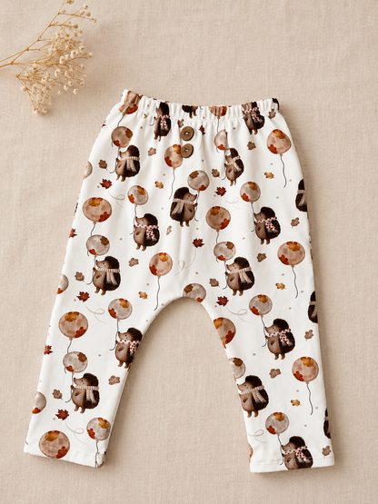 Legging hérisson avec ballon blanc