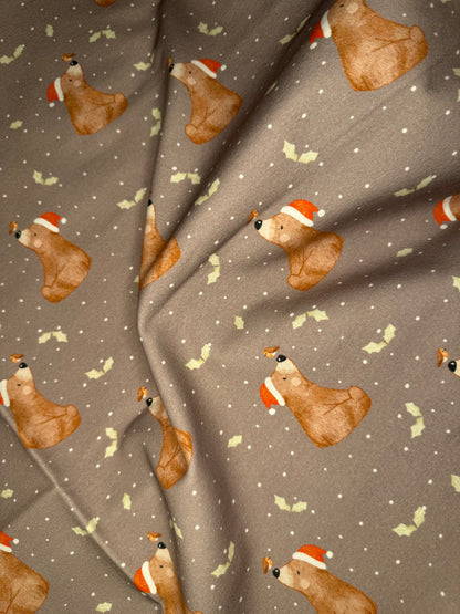 Stoff Weihnachtsbär