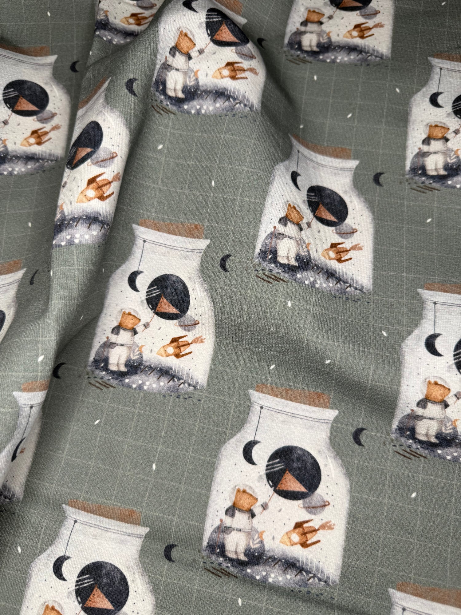 Stoff Astronaut im Glas