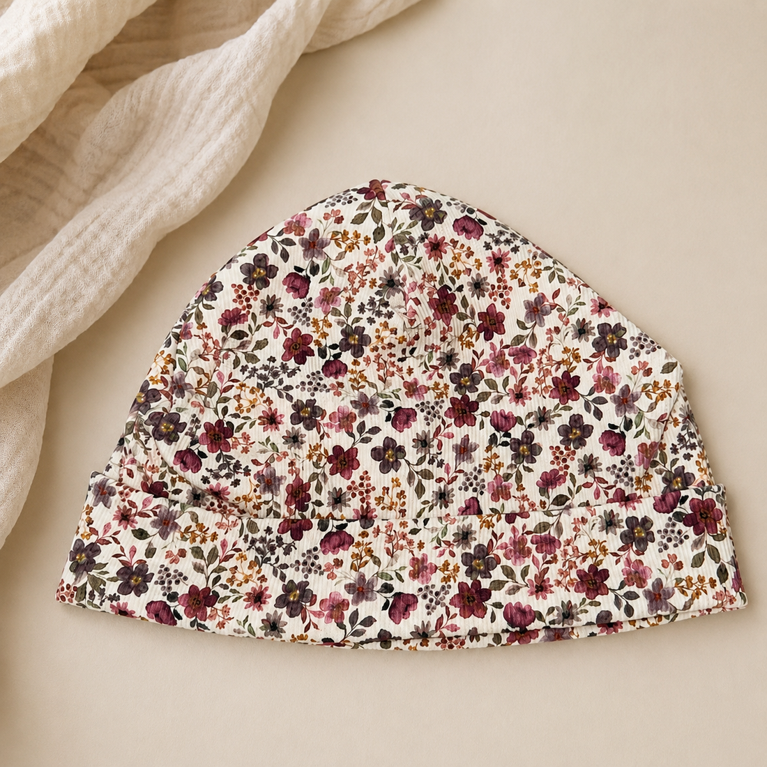Beanie Wildblumen 49-51cm