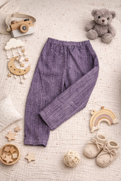 Leggings violettes aspect jean