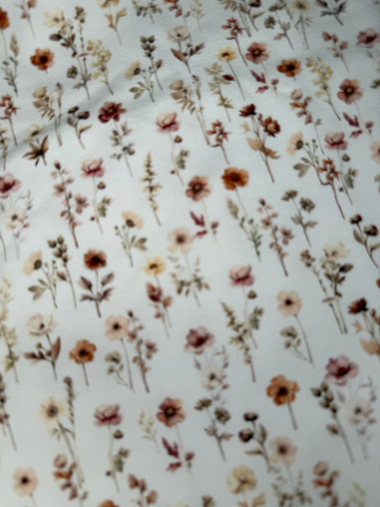 Stoff Vintage Blumen