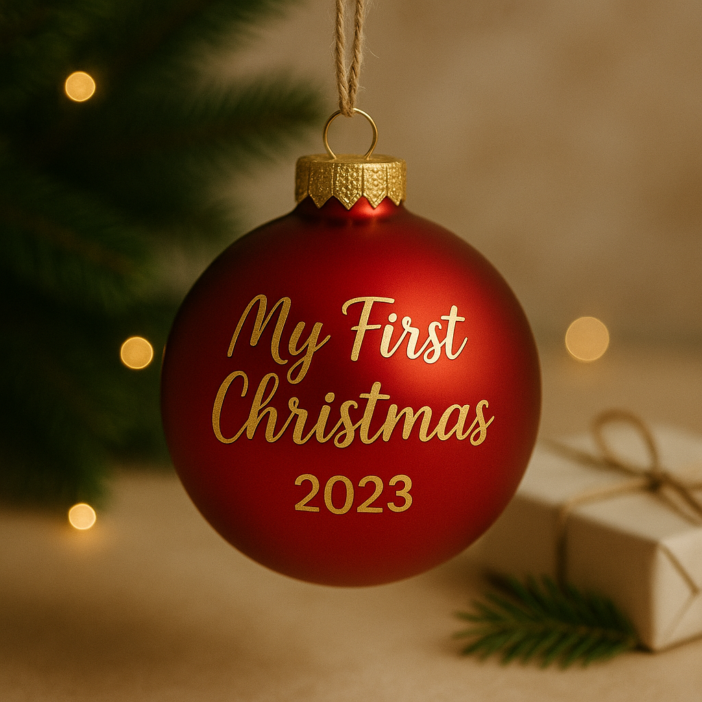 Personalisierte Weihnachtskugeln