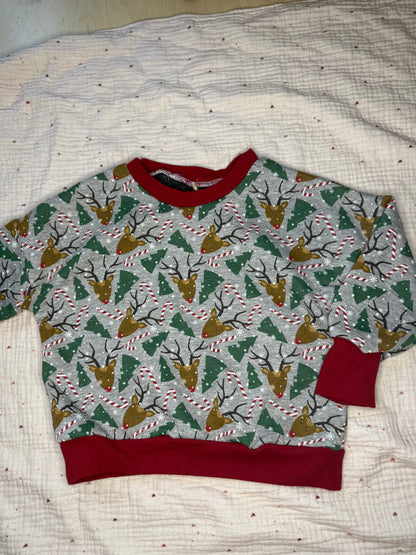 Oversize Pullover Renntier