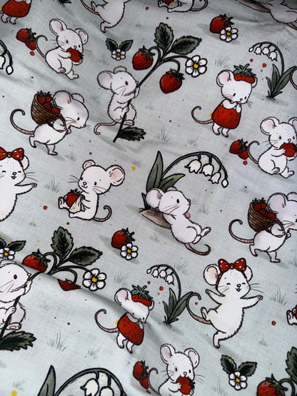 Souris aux fraises