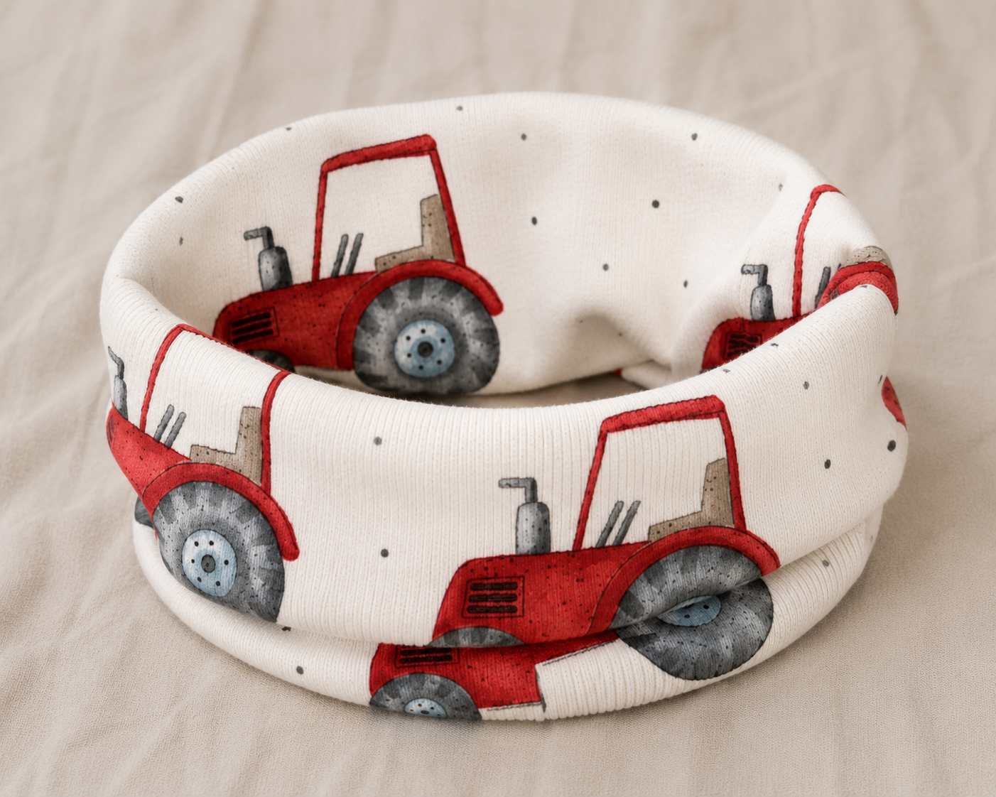 Loop roter Traktor